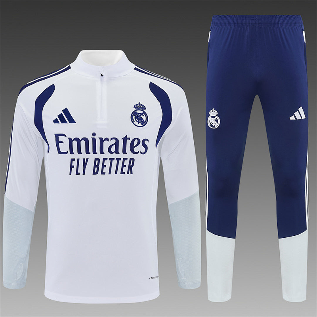 Survêtement ensemble jogging Real Madrid Blanc 2026/27 - Adult