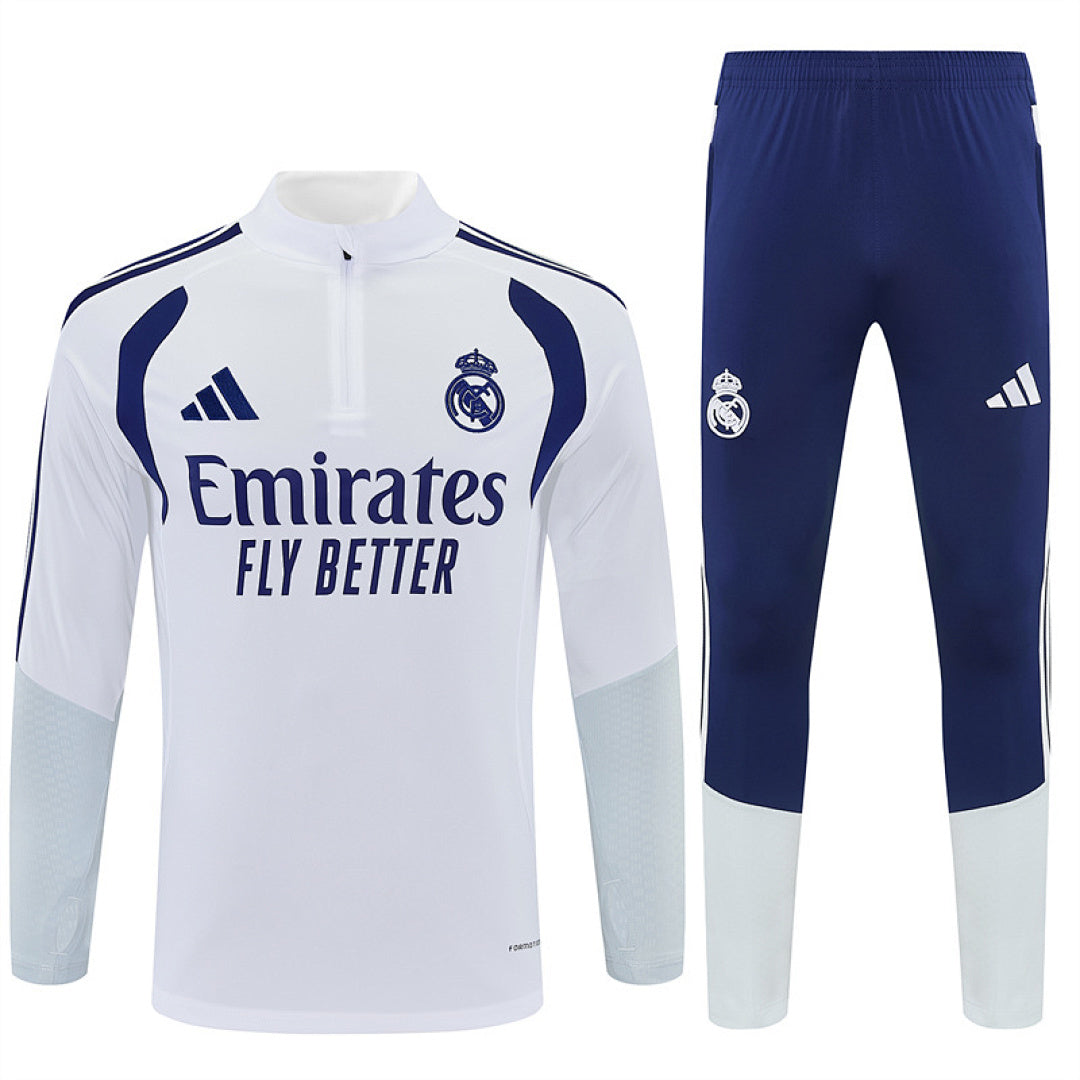 Survêtement ensemble jogging Real Madrid Blanc 2026/27 - Adult