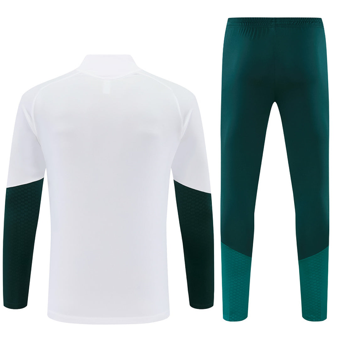 Survêtement Ensemble Jogging Real Madrid Blanc et Vert 2026/27 - Adult/ Enfant