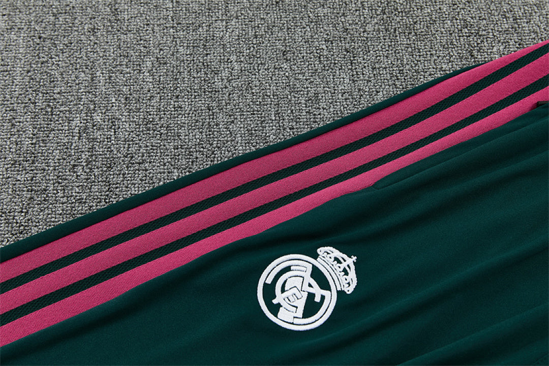 Survêtement Ensemble Jogging Real Madrid Blanc et Vert 2026/27 - Adult/ Enfant