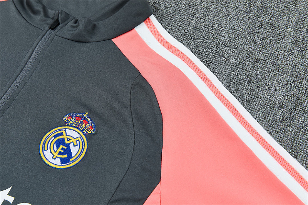 Survêtement ensemble jogging Real Madrid Gris Foncé - Adult