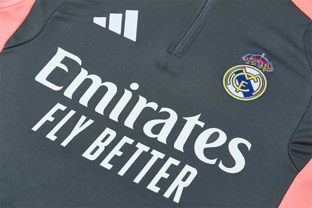 Survêtement ensemble jogging Real Madrid Gris Foncé - Adult