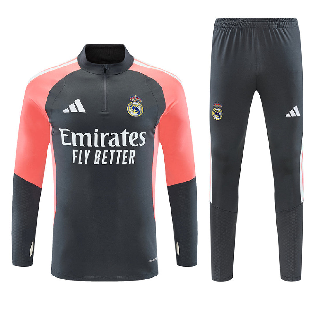 Survêtement ensemble jogging Real Madrid Gris Foncé - Adult