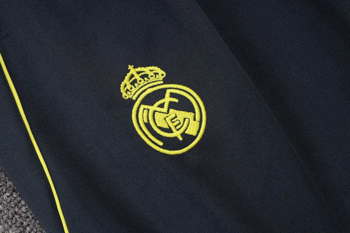 Survêtement ensemble jogging Real Madrid Gris Foncé Jaune 2025/26