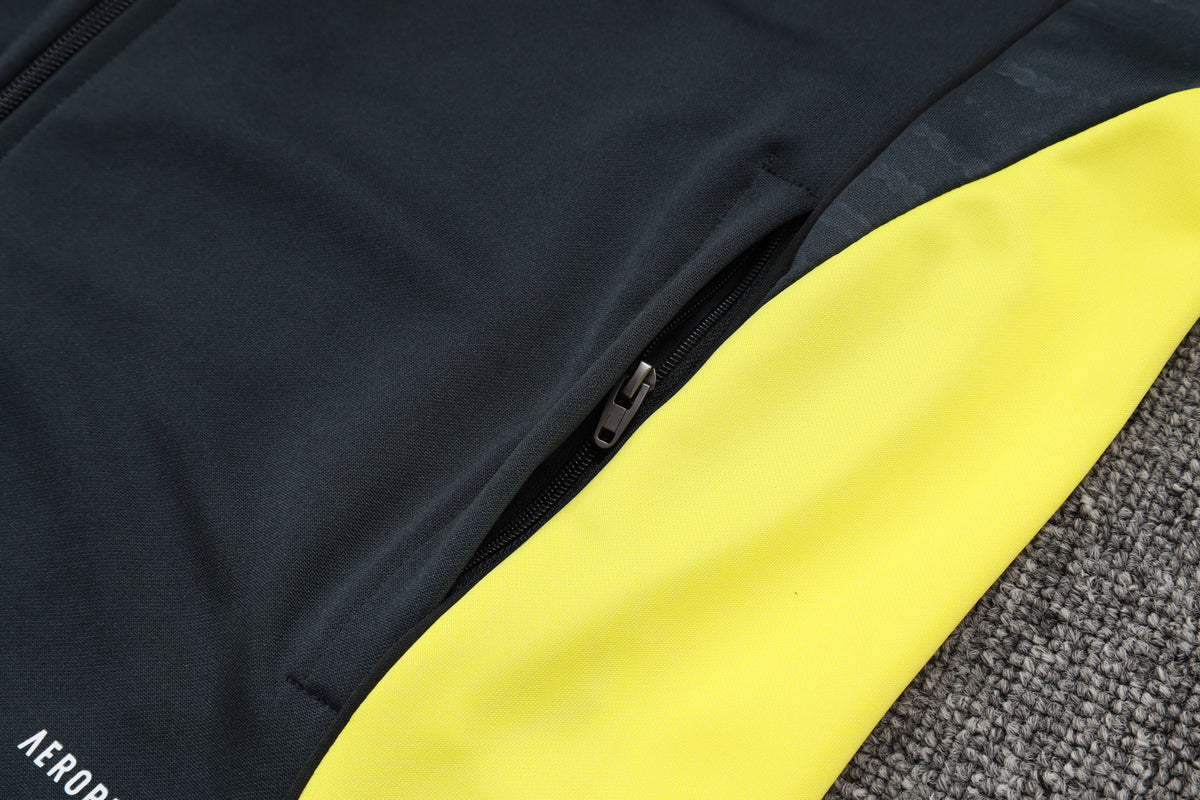 Survêtement ensemble jogging Real Madrid Gris Foncé Jaune 2025/26