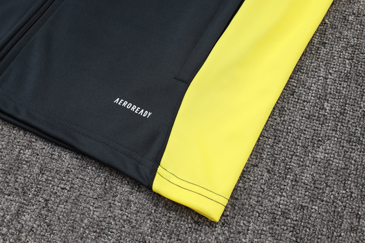 Survêtement ensemble jogging Real Madrid Gris Foncé Jaune 2025/26