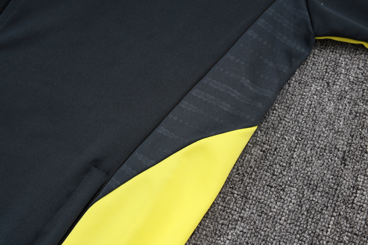 Survêtement ensemble jogging Real Madrid Gris Foncé Jaune 2025/26