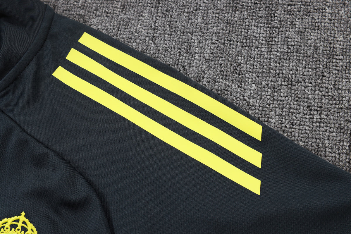 Survêtement ensemble jogging Real Madrid Gris Foncé Jaune 2025/26