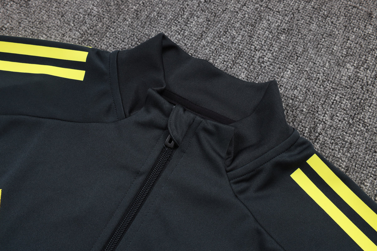 Survêtement ensemble jogging Real Madrid Gris Foncé Jaune 2025/26