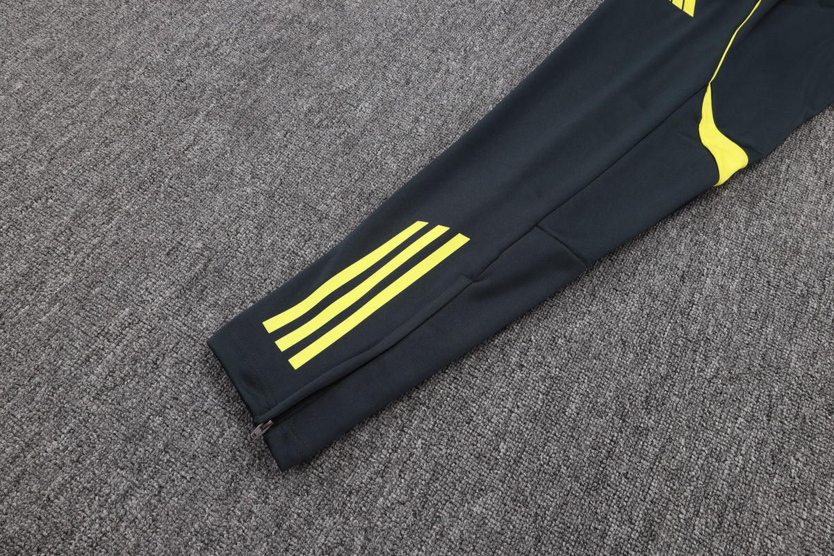 Survêtement ensemble jogging Real Madrid Gris Foncé Jaune 2025/26