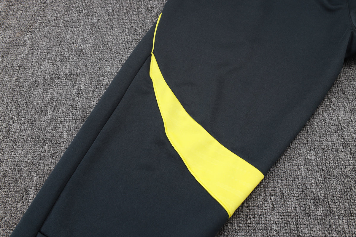 Survêtement ensemble jogging Real Madrid Gris Foncé Jaune 2025/26