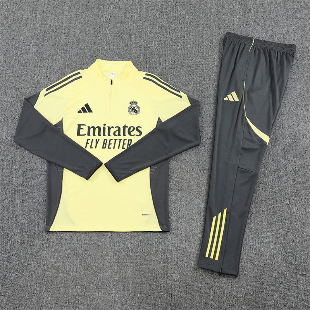 Survêtement Ensemble Jogging Real Madrid Jaune 2025/26 - Adulte