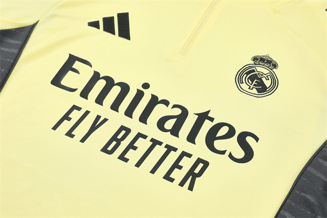 Survêtement Ensemble Jogging Real Madrid Jaune 2025/26 - Adulte