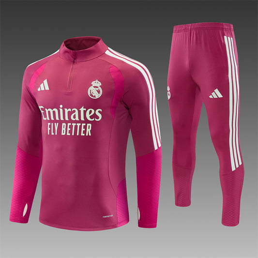 Survêtement ensemble jogging Real Madrid Rose 2026/27 - Adulte/Enfant