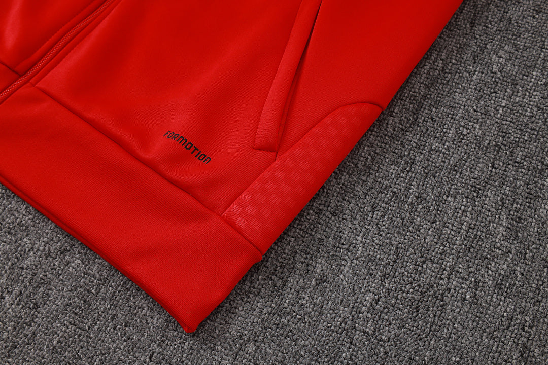 Survêtement Ensemble Jogging Veste Zippée Brazil International Rouge