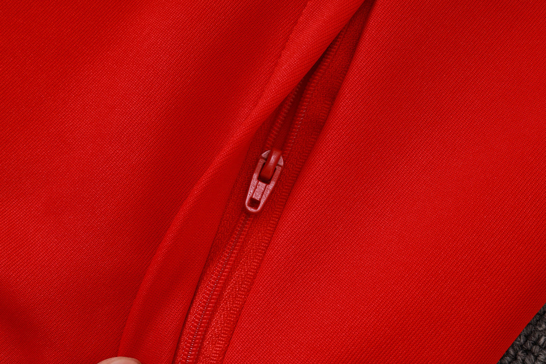 Survêtement Ensemble Jogging Veste Zippée Brazil International Rouge