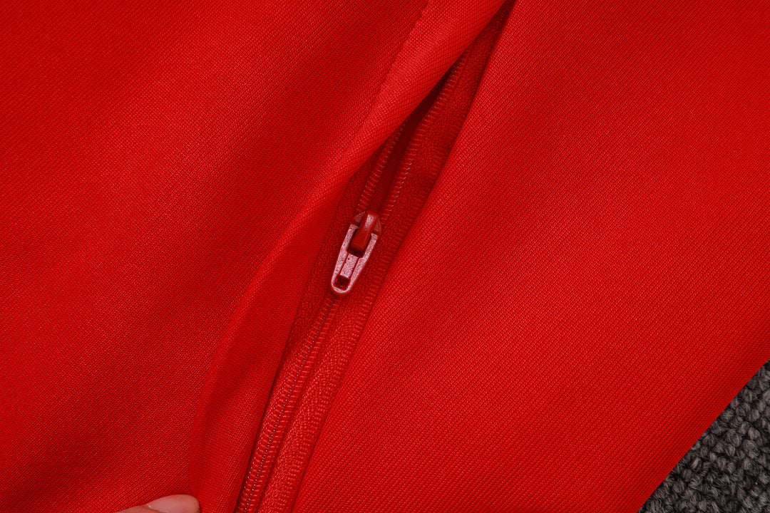 Survêtement Ensemble Jogging Veste Zippée Brazil International Rouge