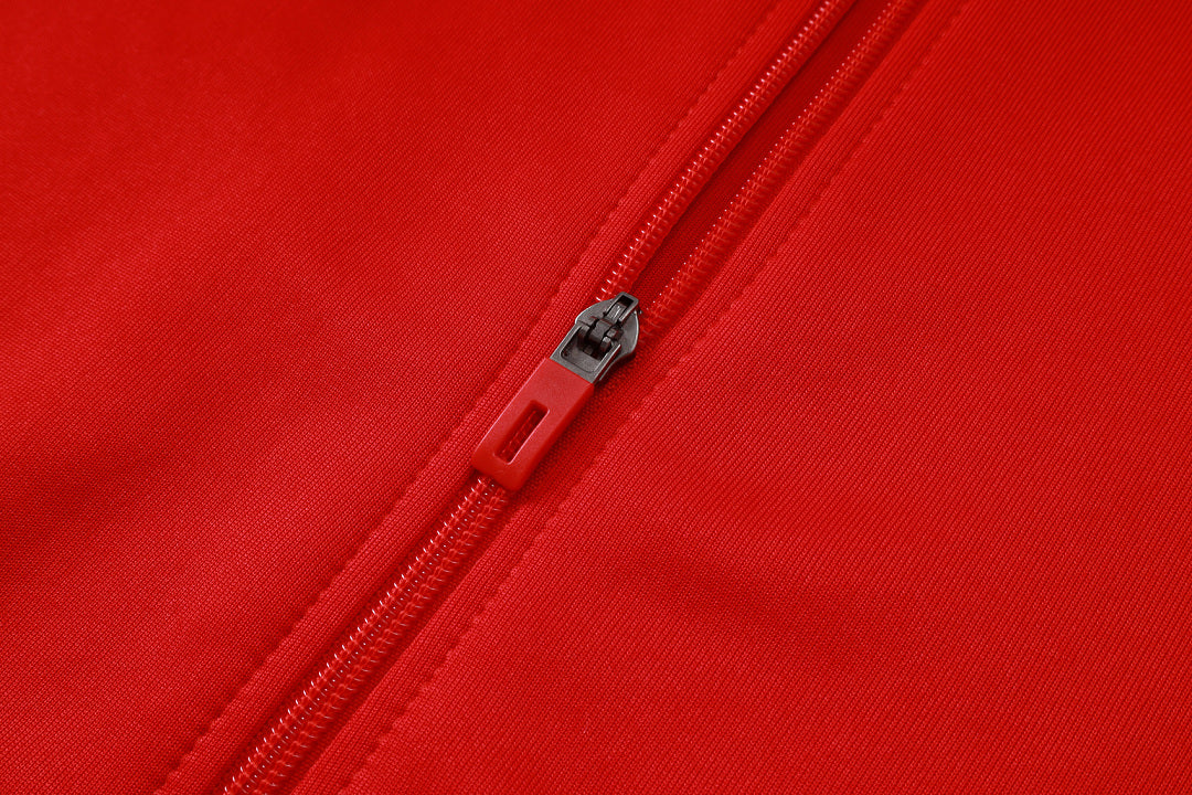 Survêtement Ensemble Jogging Veste Zippée Brazil International Rouge