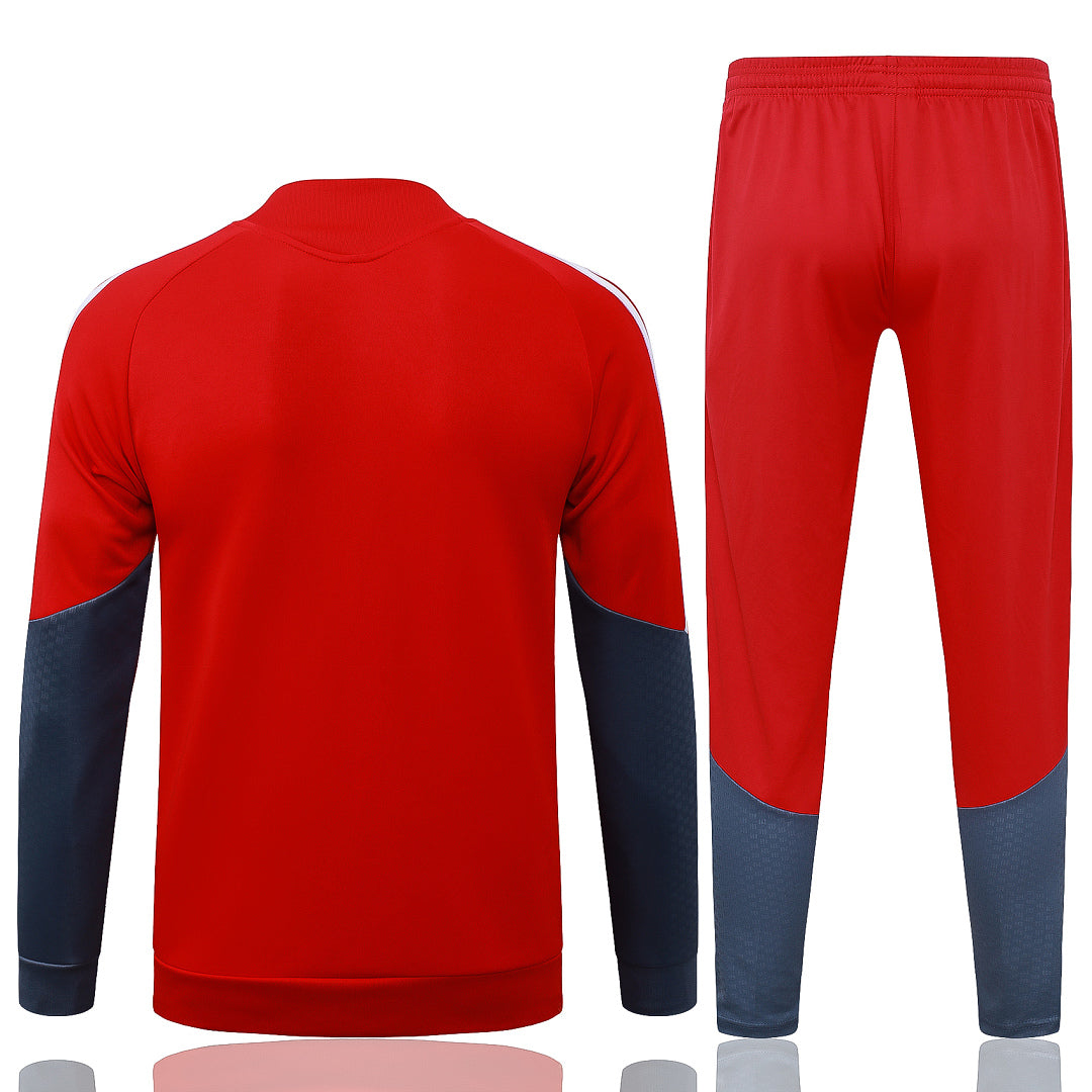 Survêtement Ensemble Jogging Veste Zippée Brazil International Rouge