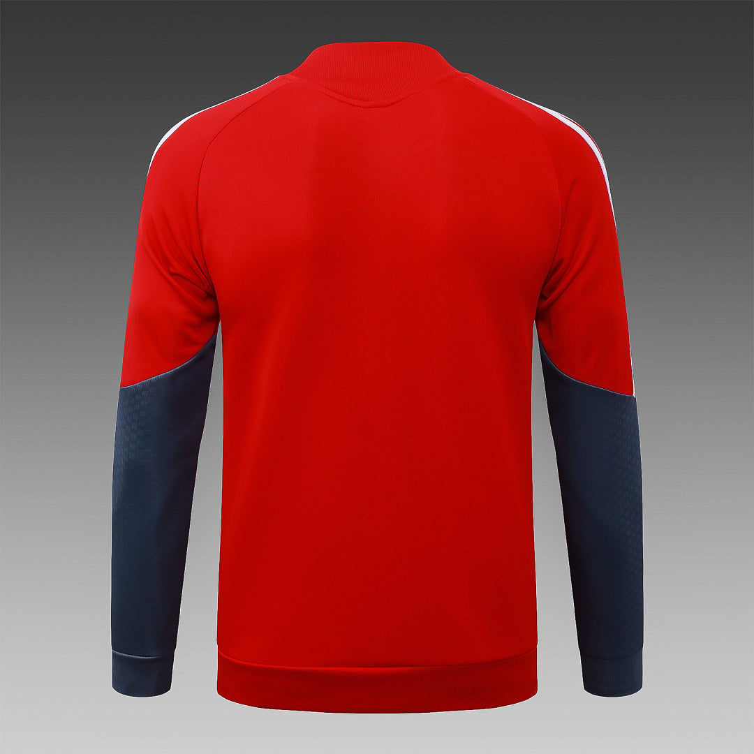 Survêtement Ensemble Jogging Veste Zippée Brazil International Rouge
