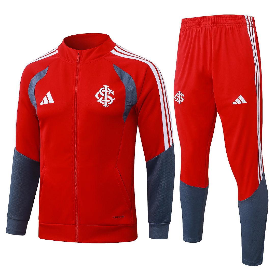 Survêtement Ensemble Jogging Veste Zippée Brazil International Rouge