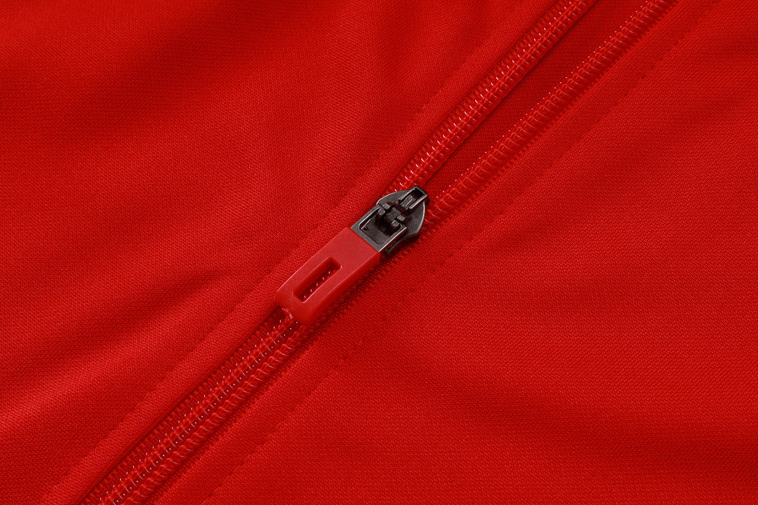 Survêtement Ensemble Jogging Veste Zippée Manchester Rouge et Noir