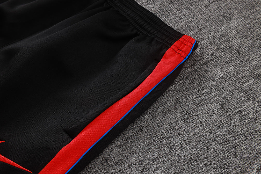Survêtement Ensemble Jogging Veste Zippée Paris Blanc Rouge