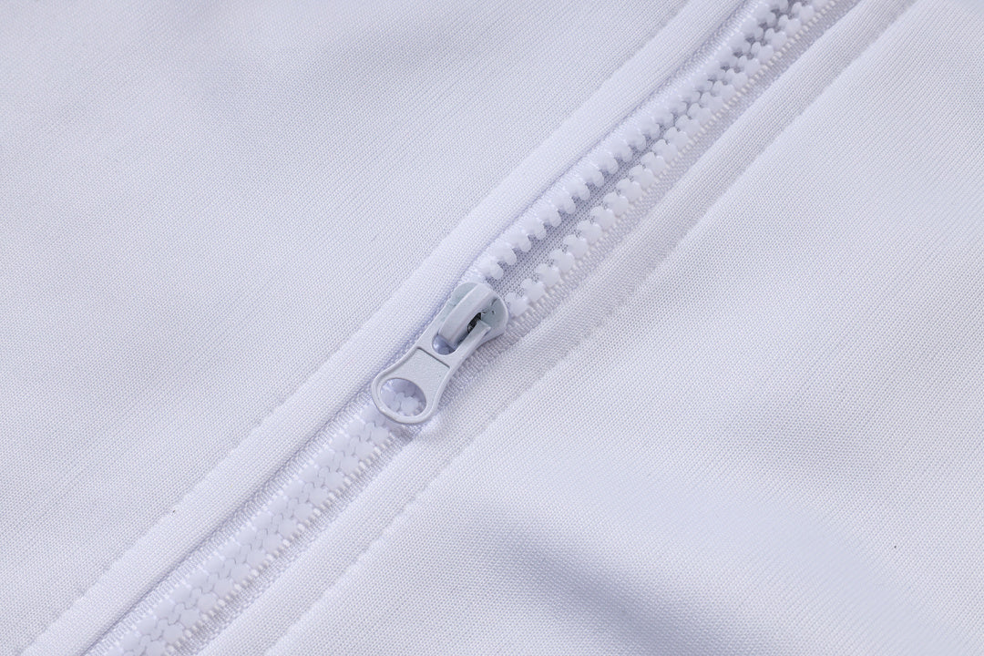 Survêtement Ensemble Jogging Veste Zippée Paris Blanc Rouge