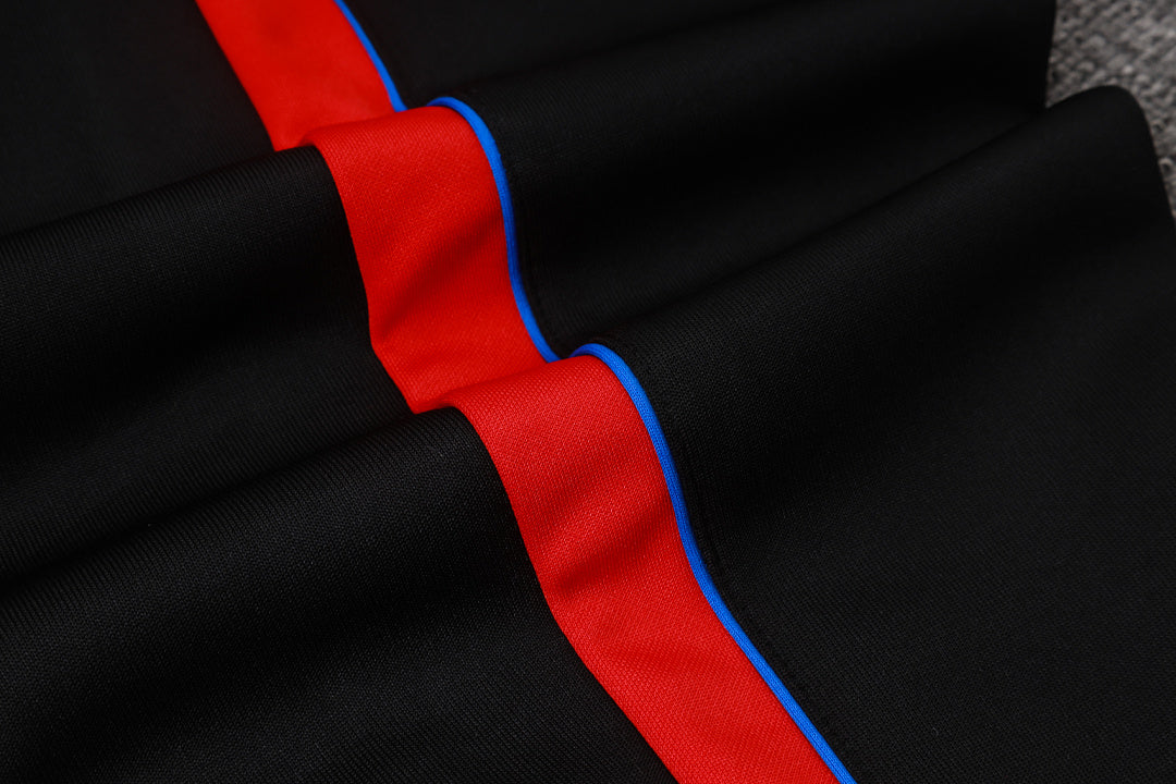 Survêtement Ensemble Jogging Veste Zippée Paris Blanc Rouge
