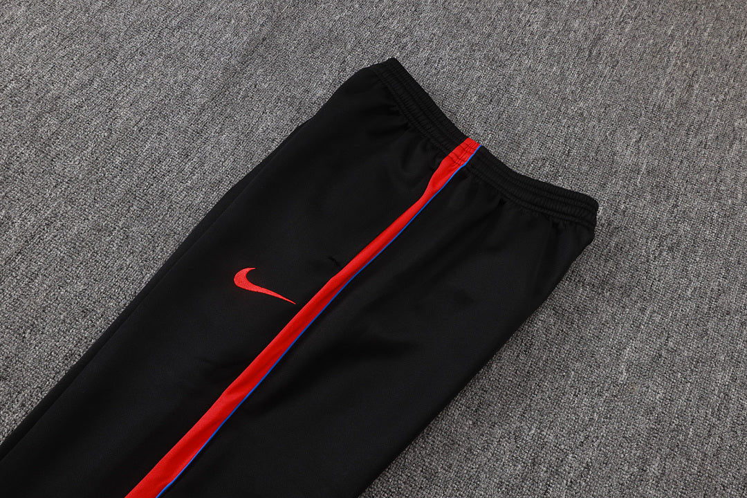 Survêtement Ensemble Jogging Veste Zippée Paris Blanc Rouge