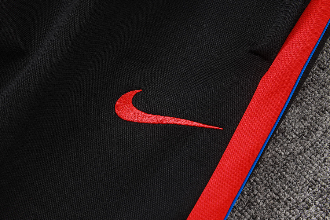 Survêtement Ensemble Jogging Veste Zippée Paris Blanc Rouge