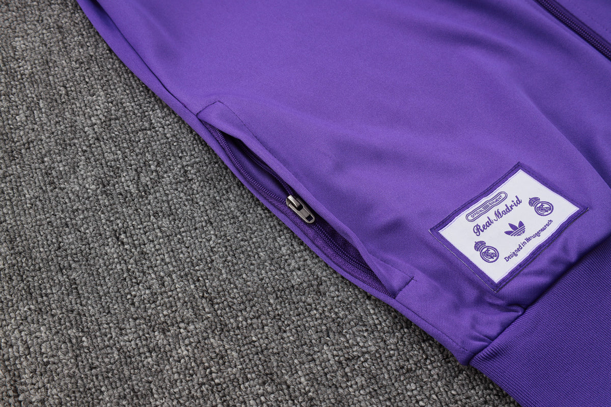 Survêtement Ensemble Jogging Veste Zippée Violet Rétro 2025/26
