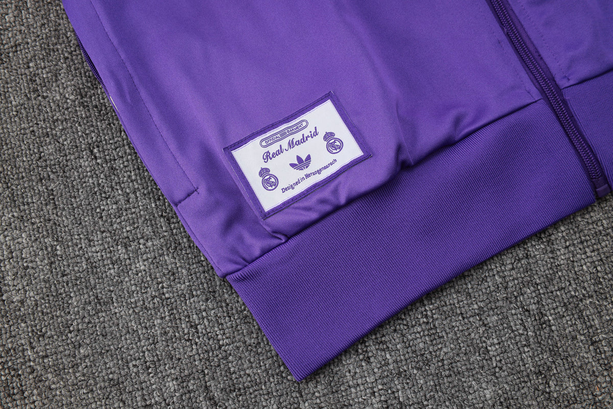 Survêtement Ensemble Jogging Veste Zippée Violet Rétro 2025/26