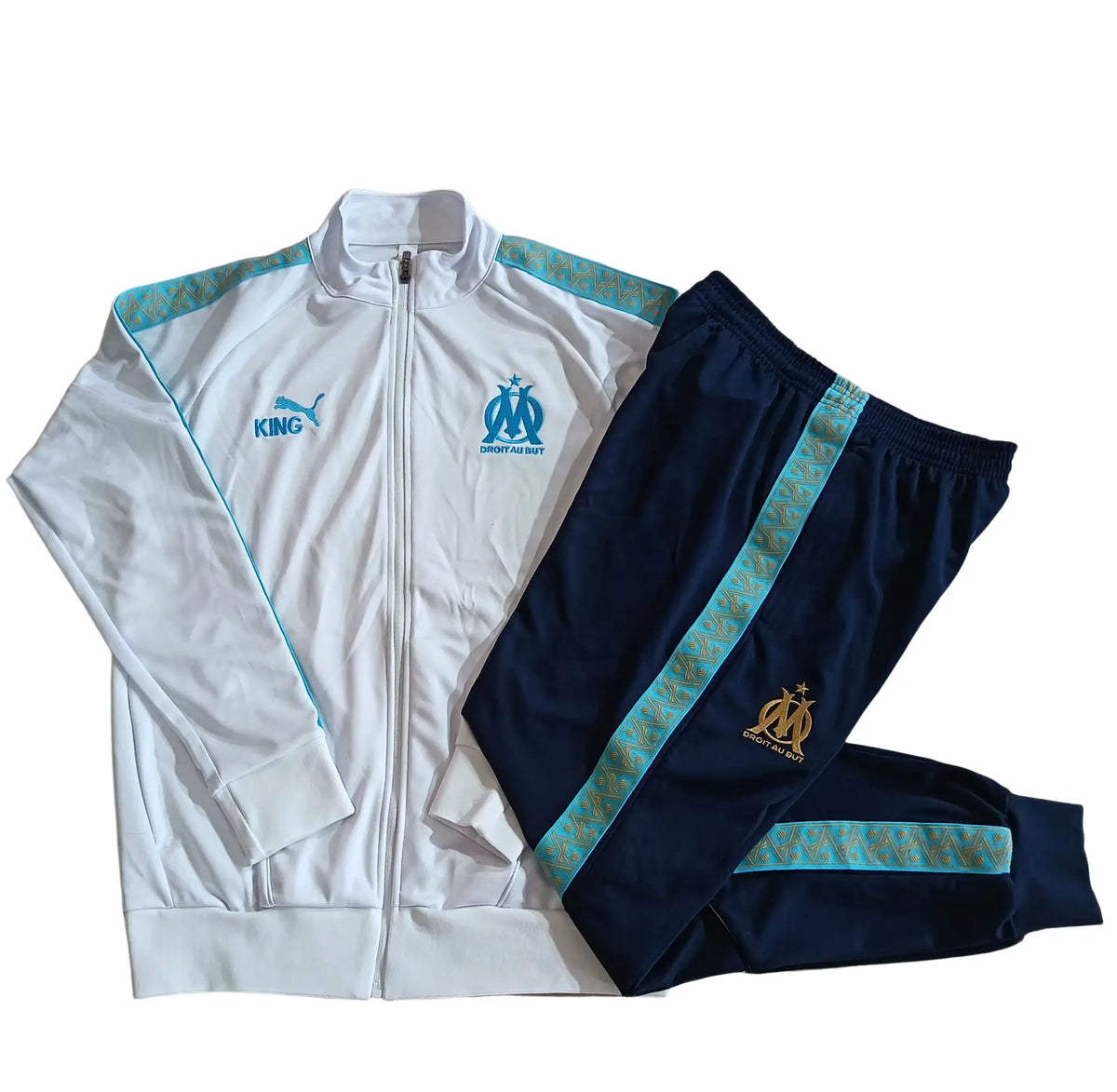 Survêtement ensemble Marseille jogging blanc 2025/26- Enfant