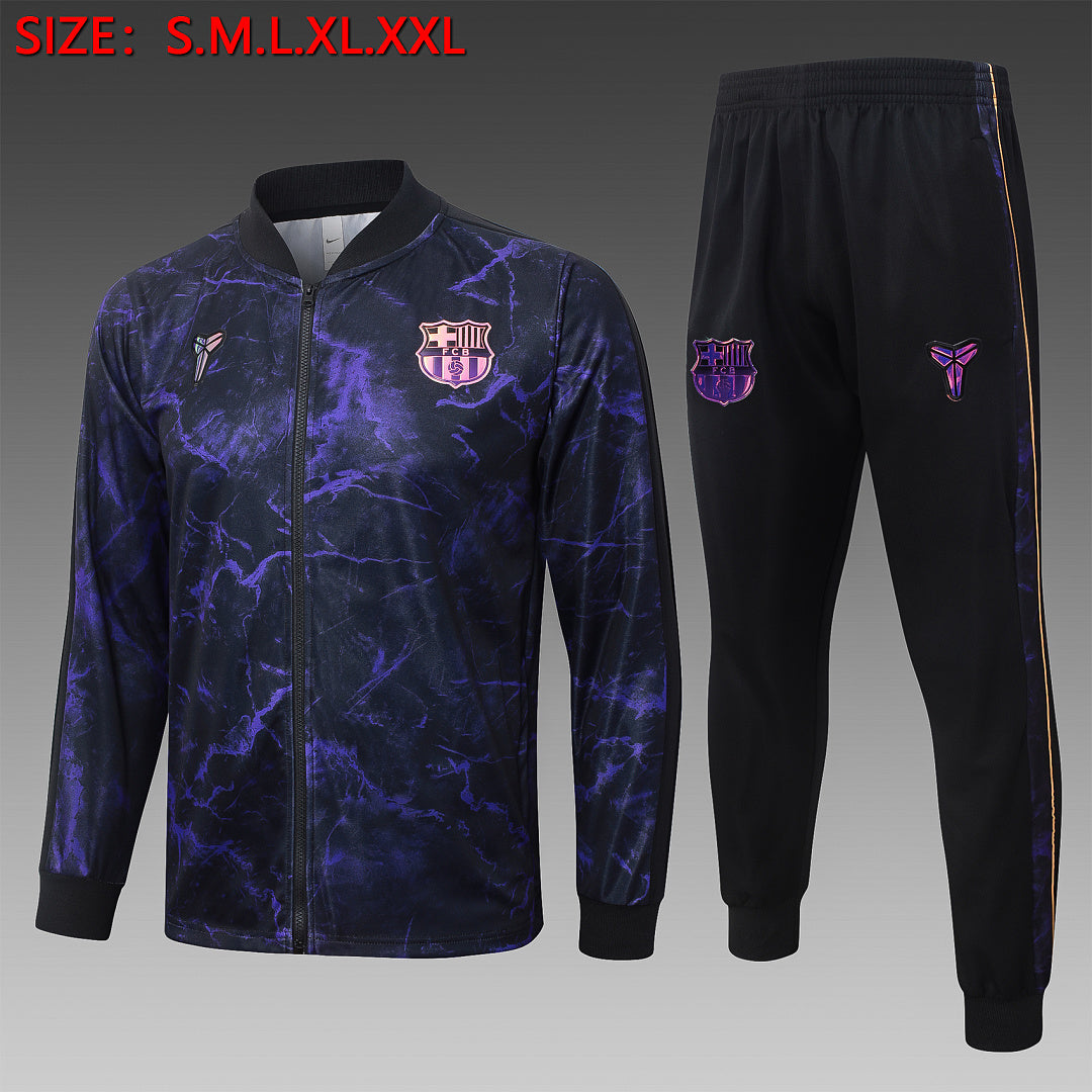 Survêtement Ensemble Veste FC Barcelone Noir Violet