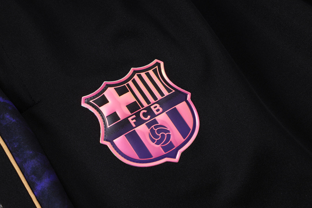 Survêtement Ensemble Veste FC Barcelone Noir Violet