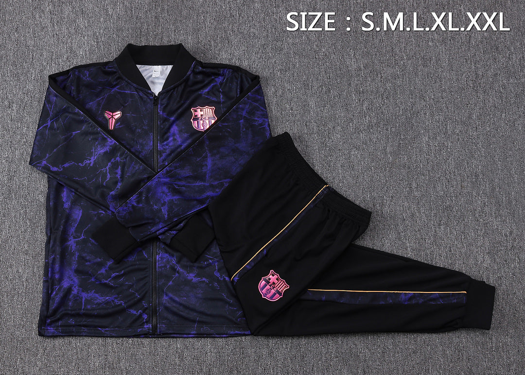Survêtement Ensemble Veste FC Barcelone Noir Violet