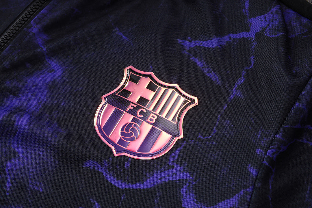 Survêtement Ensemble Veste FC Barcelone Noir Violet