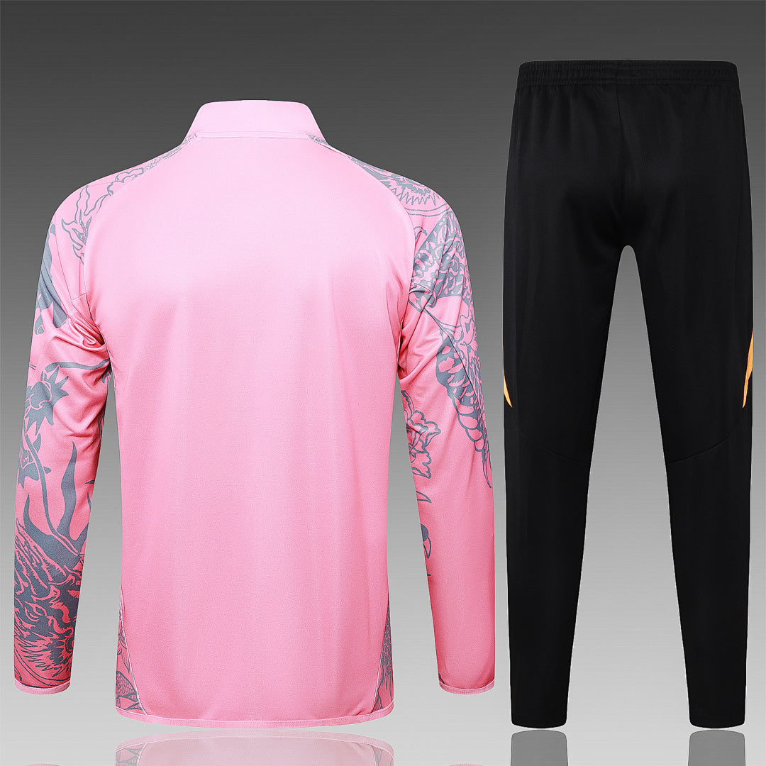 Survêtement Ensemble Veste Longue Real Madrid Rose 2024/25
