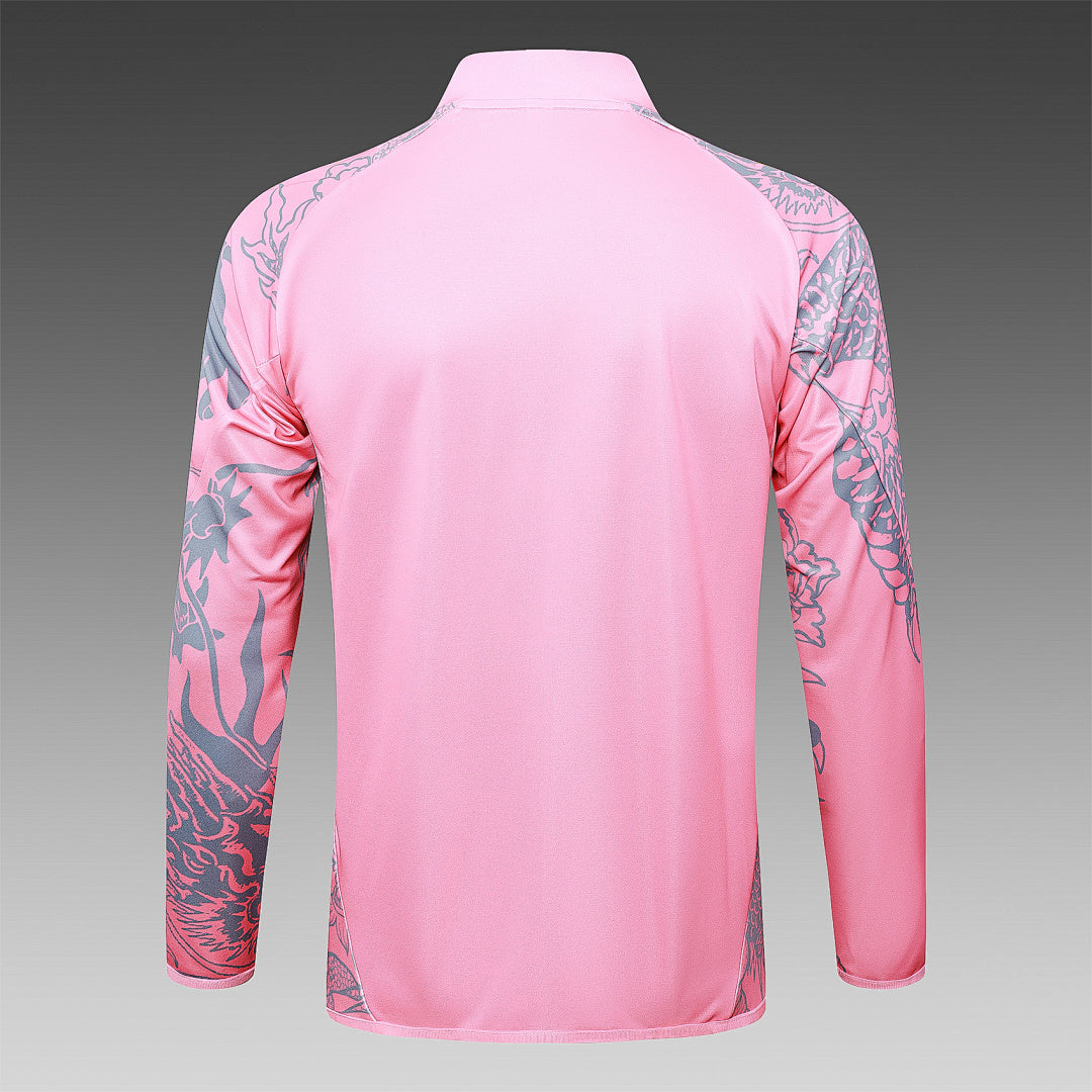 Survêtement Ensemble Veste Longue Real Madrid Rose 2024/25