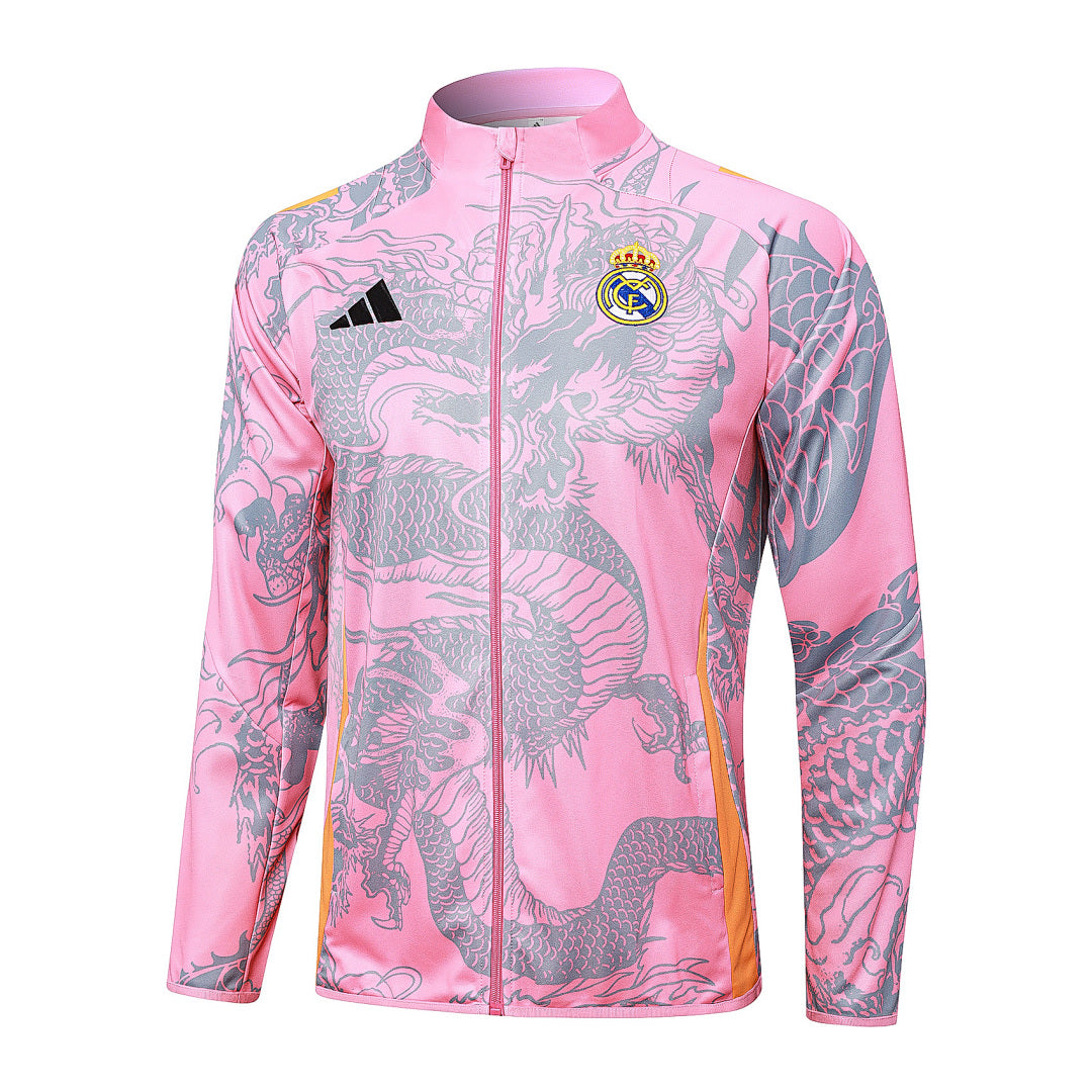 Survêtement Ensemble Veste Longue Real Madrid Rose 2024/25