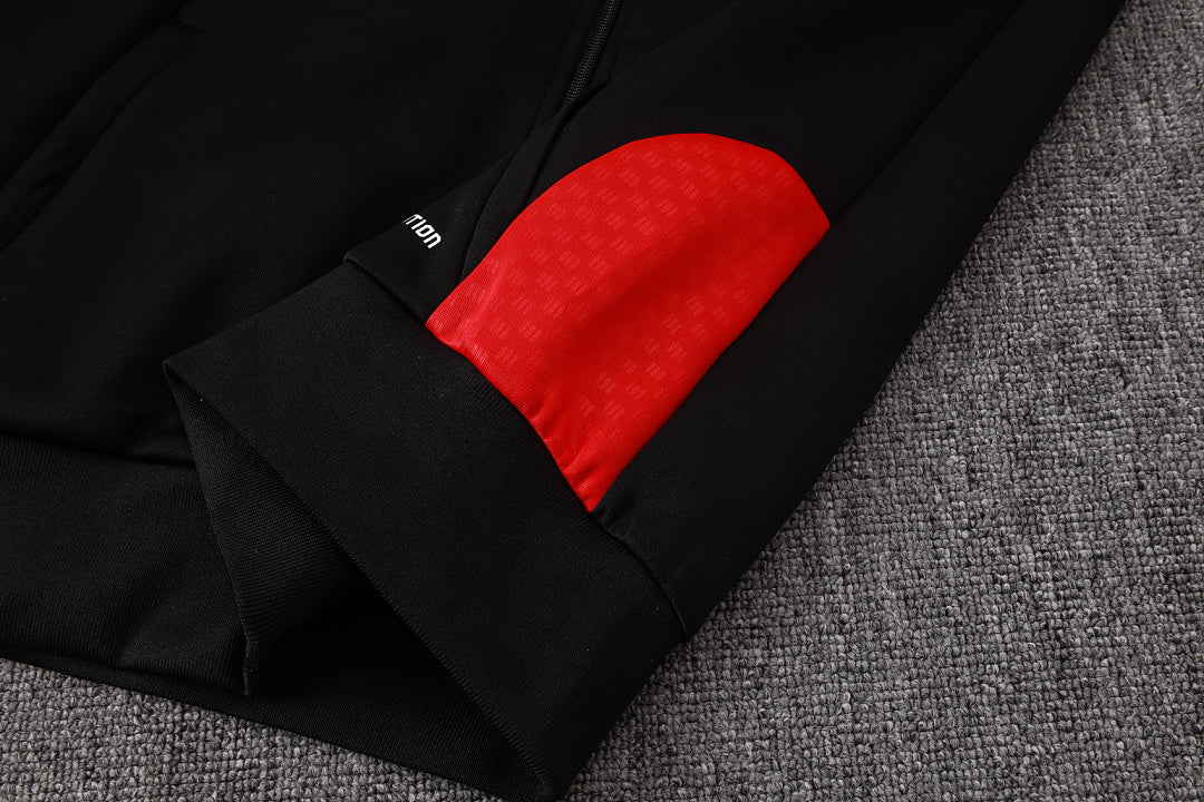 Survêtement Ensemble Veste Manchester United Noir et Rouge
