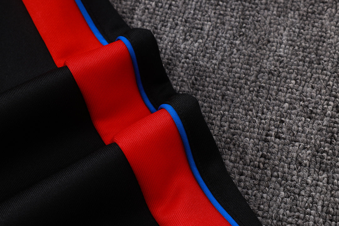 Survêtement Ensemble Veste Paris Noir et Rouge