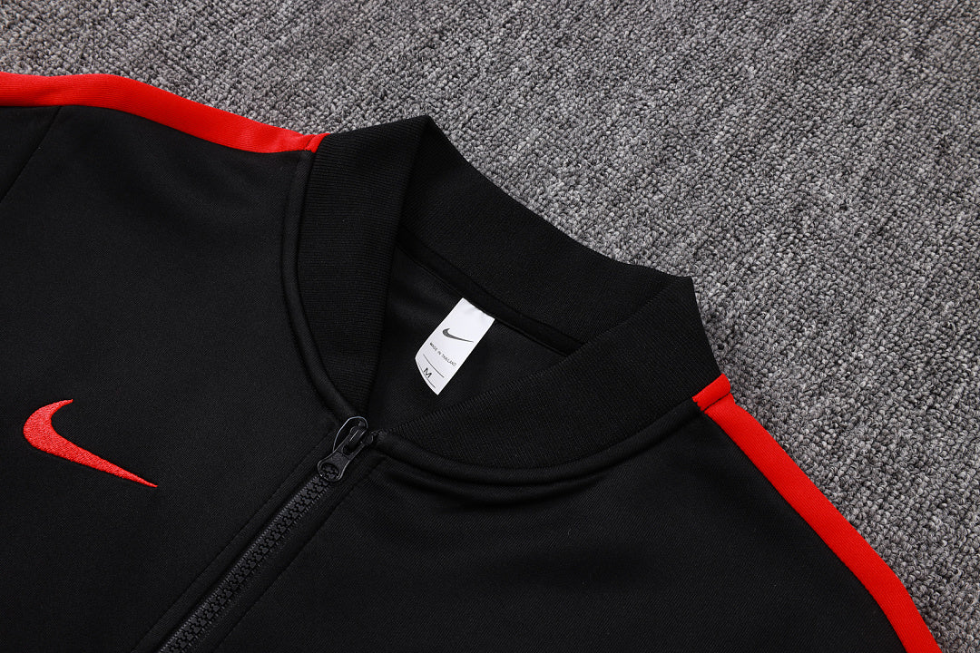 Survêtement Ensemble Veste Paris Noir et Rouge
