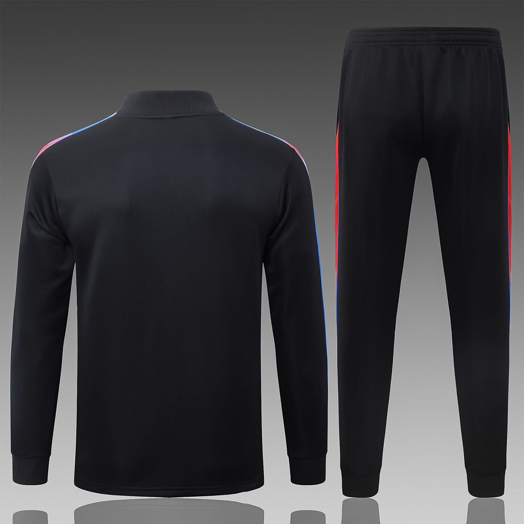 Survêtement Ensemble Veste Paris Noir et Rouge