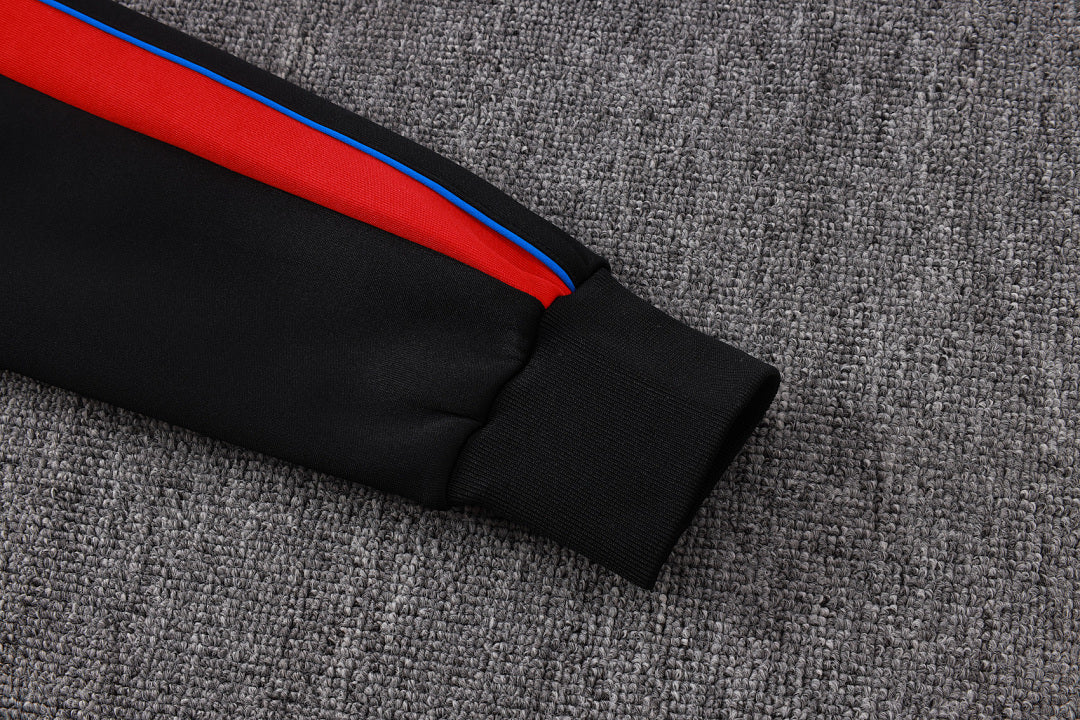 Survêtement Ensemble Veste Paris Noir et Rouge