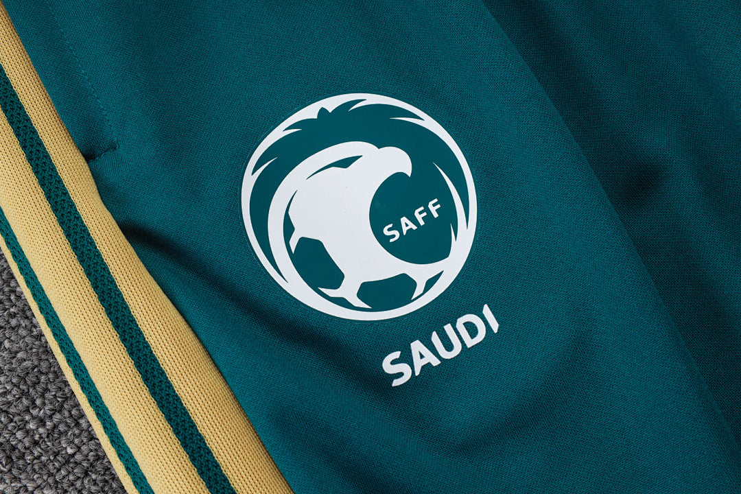 Survêtement Ensemble Veste Zip Arabie Saoudite Vert Foncé