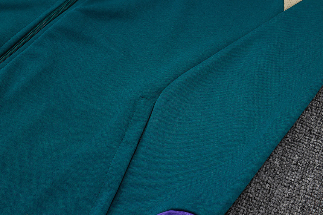 Survêtement Ensemble Veste Zip Arabie Saoudite Vert Foncé