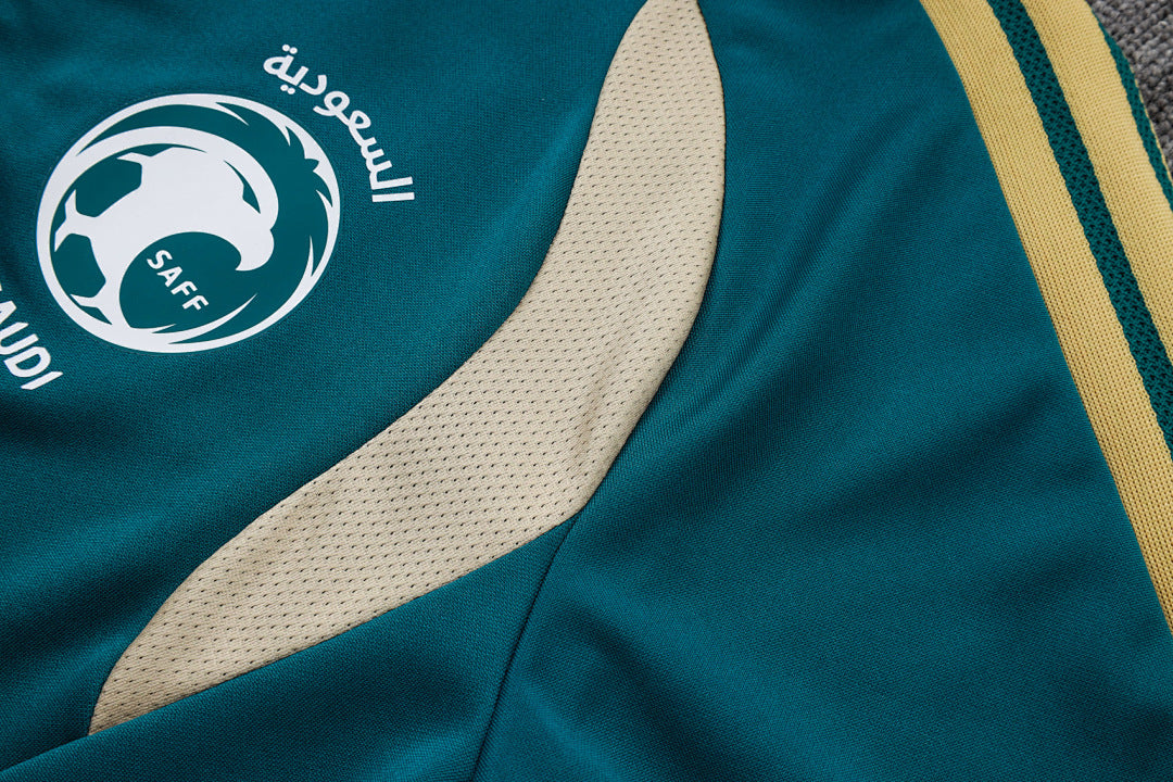 Survêtement Ensemble Veste Zip Arabie Saoudite Vert Foncé