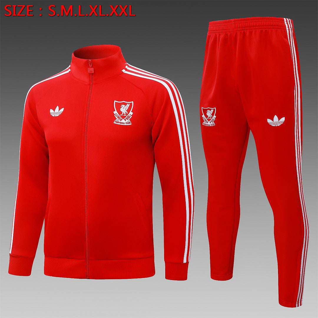 Survêtement Ensemble Veste Zippée Rouge
